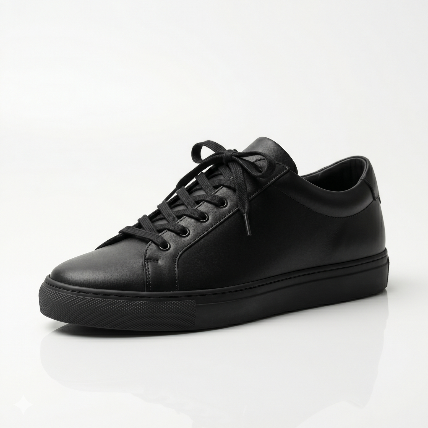 Black Rowan Leather Sneakers