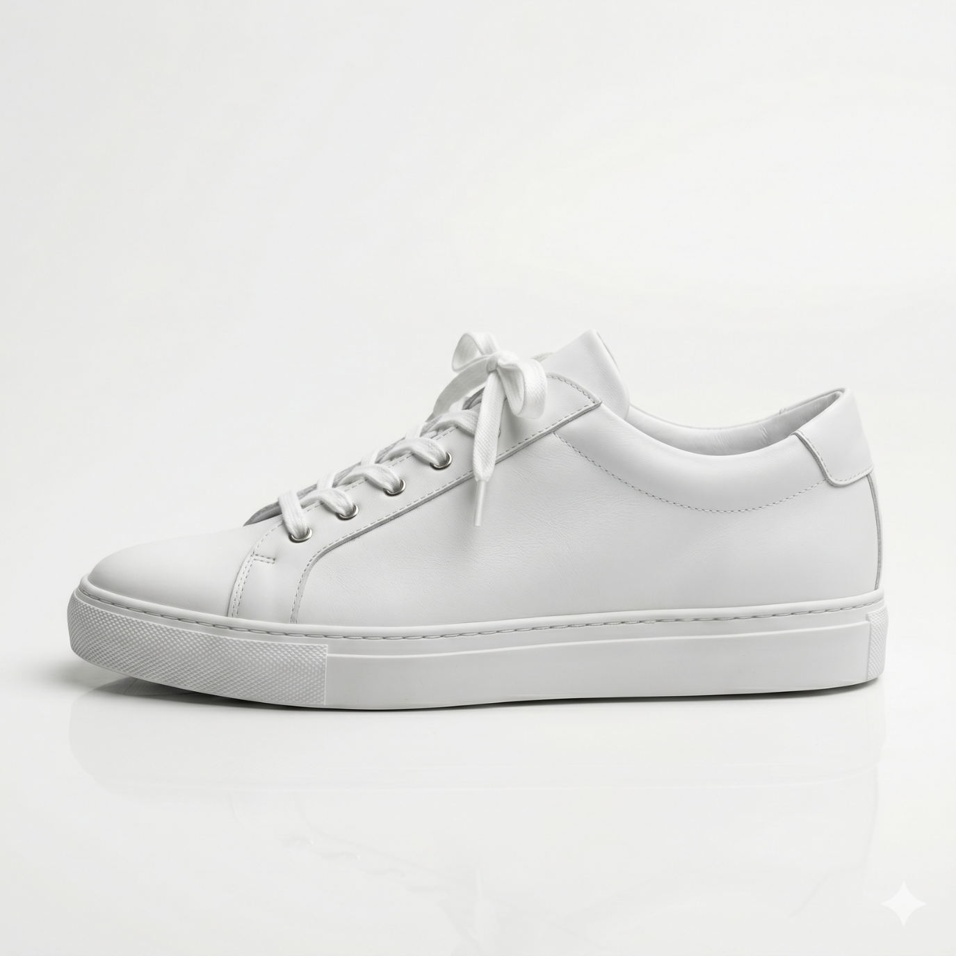 White Rowan Leather Sneakers