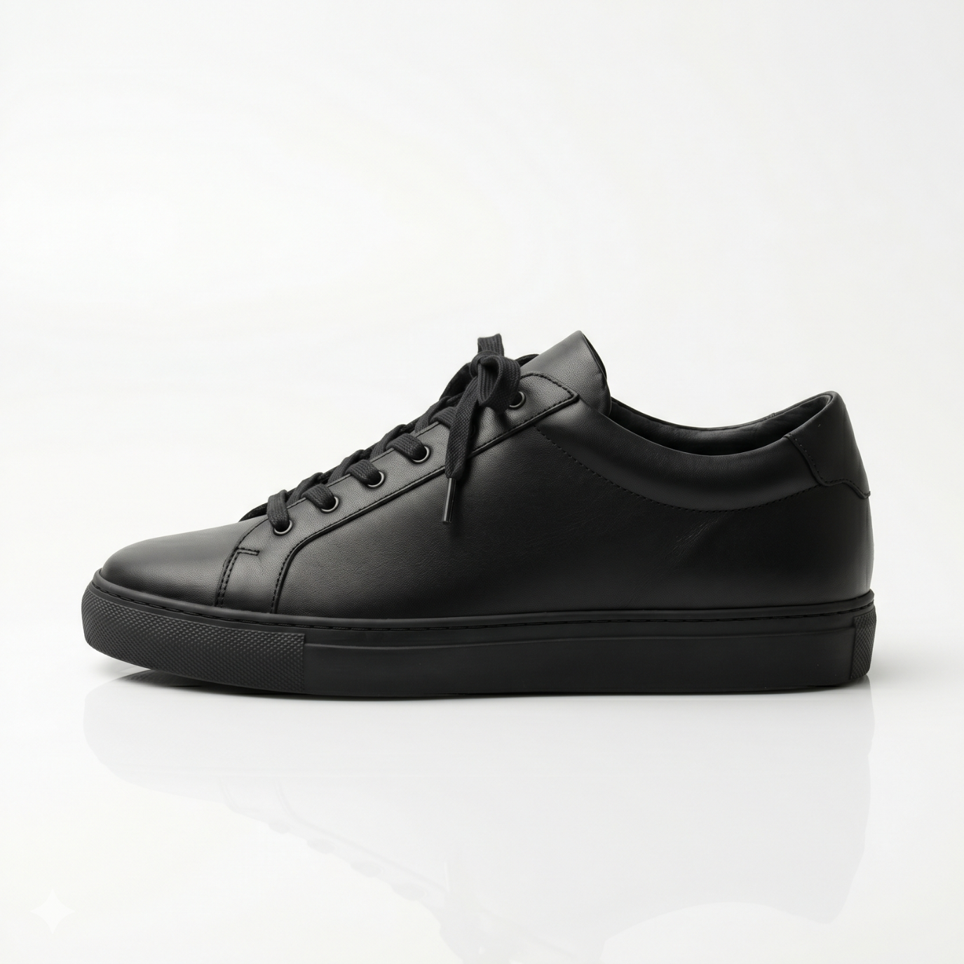 Black Rowan Leather Sneakers