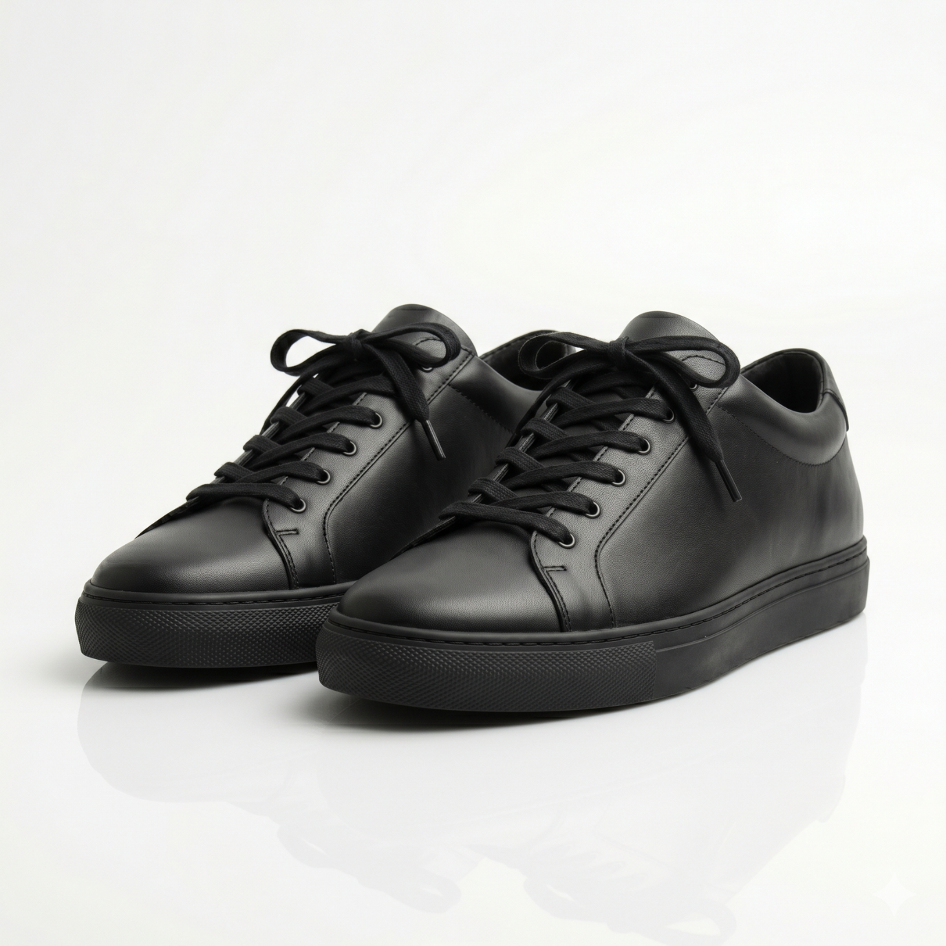 Black Rowan Leather Sneakers